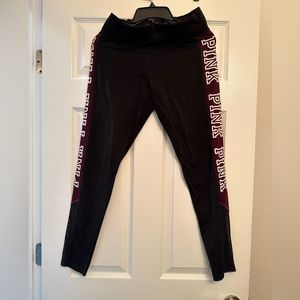 Black Leggings with mesh by Victoria Secret’s Pink